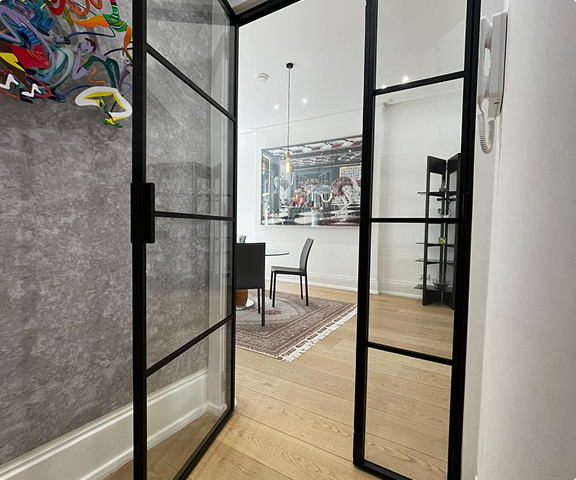 stałe szklenie, przeszklona ściana