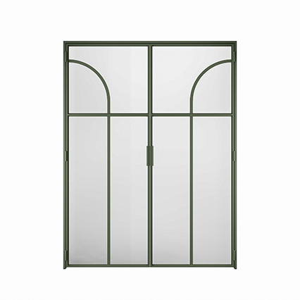 drzwi loftowe zielone